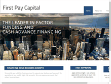 Tablet Screenshot of firstpaycapital.com